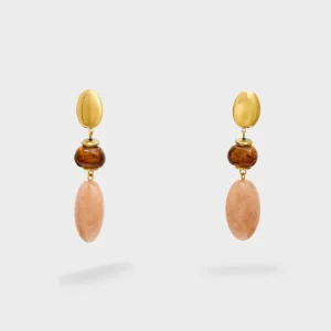 Orecchini Paola In Resina Nali' LNOR0138 Marrone/Rosa Donna