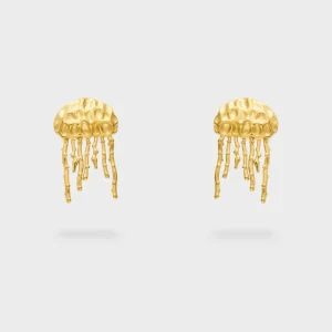 Orecchini Medusa Martellata Nali' PWOR0024 Oro Donna