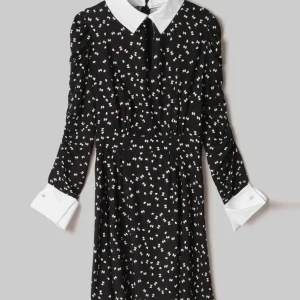 Abito corto MAR DE MARGARITAS Nancy MMABW01278 Papillon Nero Donna