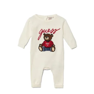 Tuta in maglione GUESS H5BW05 Crema Bambina