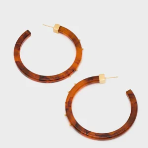 Orecchini Ellie cerchio resina NALI' LNOR0090 Marrone Donna